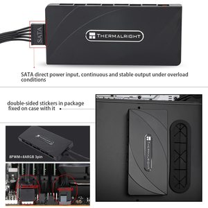 Thermalright thấp moq argb <span class=keywords><strong>Fan</strong></span> Hub điều khiển hỗ trợ 8 nhóm người hâm mộ 8-Port <span class=keywords><strong>4</strong></span> <span class=keywords><strong>pin</strong></span> PC <span class=keywords><strong>Fan</strong></span> điều khiển 5v-3pin argb - Product Image 5