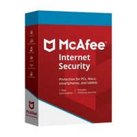 McAfee Internet Security 10pc 1 Devices 1 Year Security Software