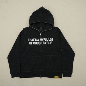 Felpa con Cappuccio in Cotone 100% di Alta Qualità con Strass, <span class=keywords><strong>Abbigliamento</strong></span> <span class=keywords><strong>Streetwear</strong></span> Pesante da Uomo, Felpa 'THAT'S a AWFUL LOT of COUGH SYRUP' per Uomo - Product Image 6