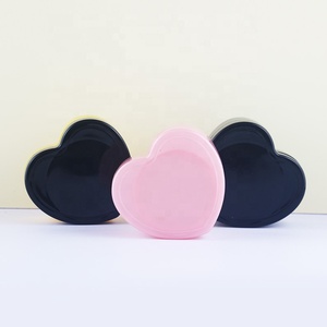 80g unico nero grande <span class=keywords><strong>cuore</strong></span> a forma <span class=keywords><strong>di</strong></span> bottiglia <span class=keywords><strong>di</strong></span> crema per il viso contenitore cosmetico <span class=keywords><strong>di</strong></span> plastica per capelli maschera barattolo crema - Product Image 2