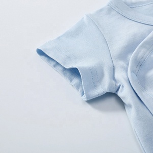 Bán Buôn Onesie Quần Áo Trẻ Em Romper Đồng Bằng Ngắn Tay Áo Đầy Màu Sắc Trống 100% Audal <span class=keywords><strong>Cotton</strong></span> Bodysuit Bé - Product Image 4