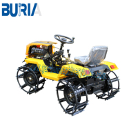 Mini tracteur amphibie compact puissant, petit tracteur à grandes roues pour l'agriculture, les rizières et les jardins