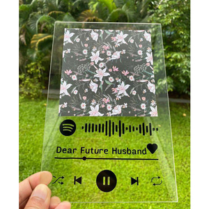 Plaque de <span class=keywords><strong>chanson</strong></span> acrylique <span class=keywords><strong>d</strong></span>'art en verre personnalisée pour anniversaire de mariage ou présentoir <span class=keywords><strong>d</strong></span>'amitié - Product Image 5