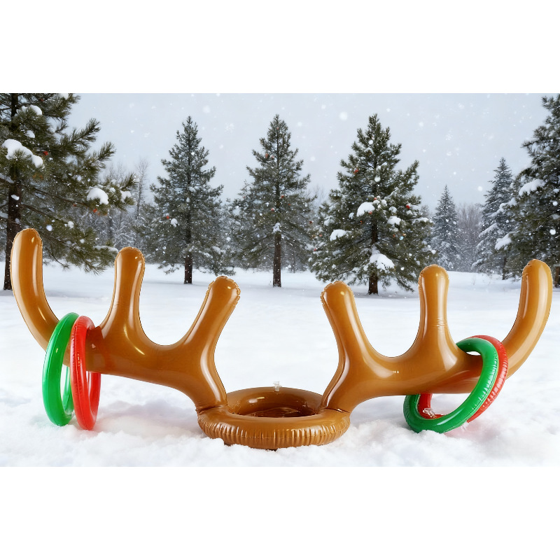 Un ensemble (1 anneau de lancer d'anneaux en bois de cerf)