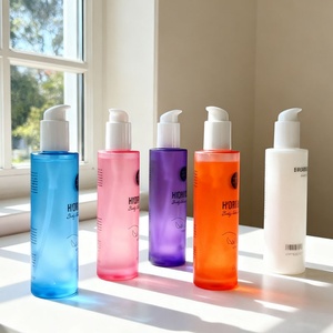 Luxury Custom Logo Glass Packaging 150ml 5oz <b>Empty</b> Round Frosted Glass Lotion Bottle With Pump Body Oil for Haircare Products - Product Image 6