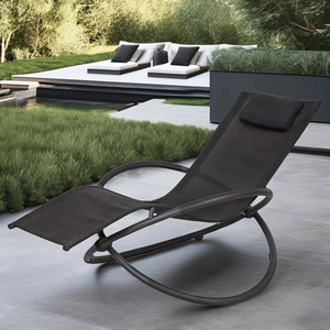 Yoho Chaise longue de plage moderne en plastique mobilier d'extérieur portable imperméable de haute qualité pour patio de la piscine de l'hôtel - Product Image 3