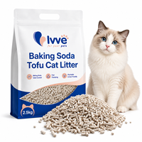 Litière pour chat en tofu agglomérante naturelle, formule au bicarbonate de soude, haute absorption, contrôle des odeurs, faible poussière