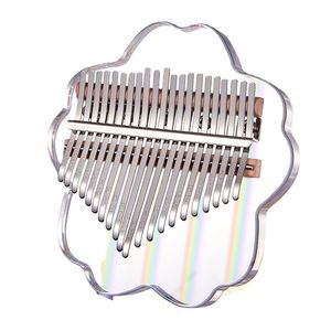 Kalimba peinte en cristal à 21 tons, piano à pouce, mini instrument de musique portable, idéal pour les cadeaux d'anniversaire, pour les débutants et les amateurs de musique - Product Image 1