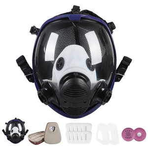 Máscara respiratoria de cara completa con certificación CE, filtro para gases ácidos, protección de seguridad mejorada con TPU, respirador desechable y reutilizable - Product Image 3