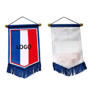 Bandera Personalizada de Satén para Equipo de Fútbol, Bandera Colgante para Club de Fútbol, Bandera Intercambiable para Partidos - Product Image 1