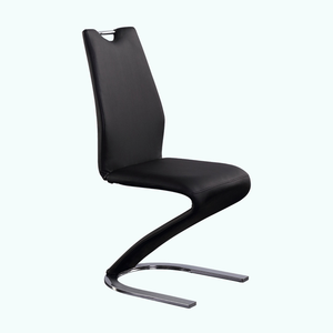 Sedia da Pranzo Moderna di Lusso con <span class=keywords><strong>Schienale</strong></span> <span class=keywords><strong>Alto</strong></span> in Pelle Sintetica a Forma di Z, Adatta per Uso Domestico e Ristorante - Product Image 6