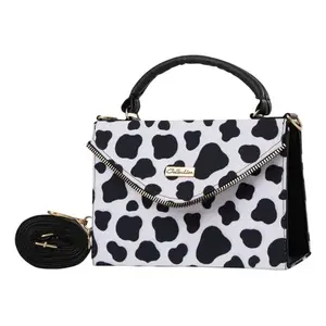 Sac bandoulière en cuir de vachette pour femme Fana, imprimé animal, sac de poitrine tendance, toutes saisons - Product Image 3
