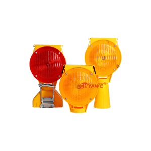 Luce di segnalazione <span class=keywords><strong>solare</strong></span> a LED <span class=keywords><strong>ambra</strong></span> YW-219T per barriere stradali, lampeggiante, per cantieri e isolamento del traffico - Product Image 5
