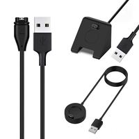 Pour montre connectée Garmin Fenix 7 7S 7X 6 6X 6S 5 Instinct 2S, station de charge en alliage d'aluminium, câble de charge USB de 1 m