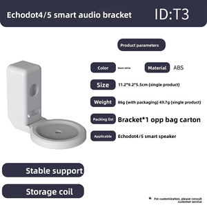Soporte de Pared para Altavoz Inteligente, Accesorio para <span class=keywords><strong>Alexa</strong></span> Echo Dot de 4ª y <span class=keywords><strong>5</strong></span>ª Generación, con LED RGB, Funciona con Batería, Enchufe de Pared - Product Image 4