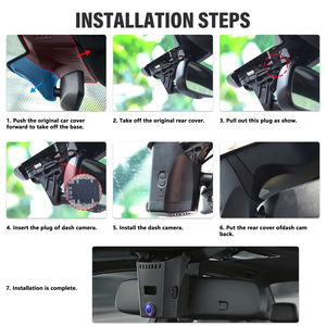 Cámara para Auto Podofo <span class=keywords><strong>HD</strong></span> 4K para BMW Serie 5/7 2018-2023, Caja Negra DVR con WiFi, Plug & Play, Visión Nocturna, Grabación en Bucle, Sensor G, ODM - Product Image 4