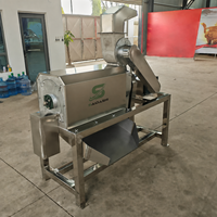 Commerciële tomatenpulper-afwerkmachine voor de productie van ketchup en puree, met aangepaste zeef- en spanningsopties