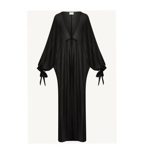 <span class=keywords><strong>Al</strong></span> <span class=keywords><strong>Haramain</strong></span> Thobe Ramadan Decoraciones Robe Black Cordón Abaya De Luxe String Open Abaya - Product Image 1