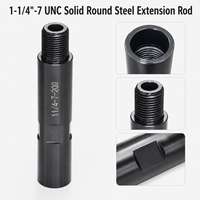Tige d'extension ronde en acier UNC 1-1/4 "-7 pour foret diamanté, pour perçage de trous profonds dans le béton