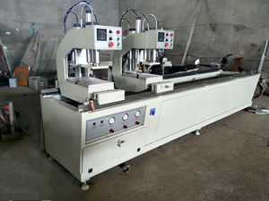 Eworld PVC-Fensterherstellungsmaschine <span class=keywords><strong>2</strong></span>-Kopf Halbautomatische Schweißmaschine für UPVC/PVC-Fenster mit 2500W Motor 380V/220V - Product Image 6