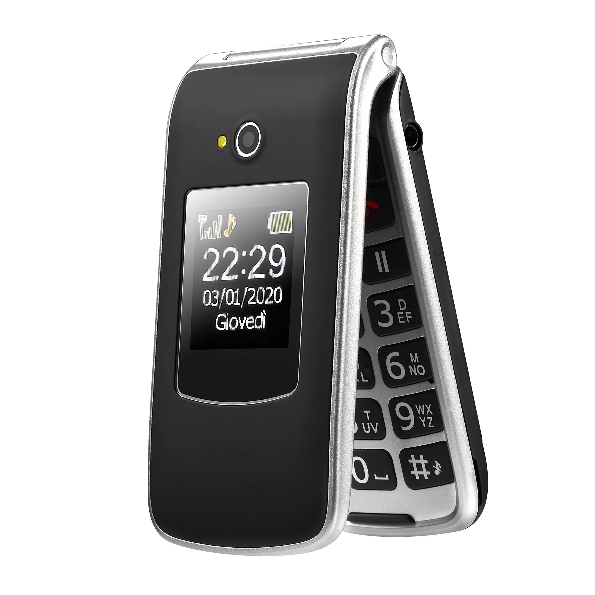 Unlocked Handy neues faltbares Mobiltelefon mit SOS-Taste und Unterstützung von mehreren Nationen Sprache