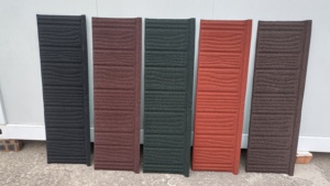 Tôle de toiture en métal revêtue de pierre résistante aux ouragans Toit en tuile classique en argile durable moderne <span class=keywords><strong>Maison</strong></span> en acier coréen - Product Image 5