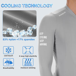 Darevie Manufacturers <strong>Vividness</strong> 8 Colors Cooling Cycling Jersey <strong>Full</strong> Zipper Sleeves Bike Wear - Product Image 3