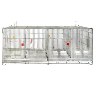 Cage d'élevage en métal pliable pour les oiseaux, haute qualité