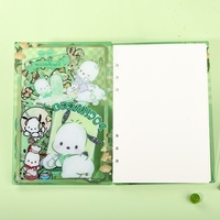 Carnet créatif en acrylique A7 à feuilles mobiles, motif fraise mignonne, pour fille, style dessin animé original