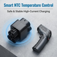 Adaptador de Carga Rápida CC CCS1 a CCS2, Conector para Vehículos de Nueva Energía, Gran Venta