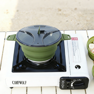 야외용 조리 냄비, 스포츠 여행 피크닉 냄비, 캠핑 인스턴트 라면 접이식 주전자, 휴대용 백패킹 조리 냄비 - Product Image 1