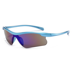 Nuevas gafas <span class=keywords><strong>de</strong></span> sol deportivas en stock con montura Beige a prueba <span class=keywords><strong>de</strong></span> viento <span class=keywords><strong>de</strong></span> una pieza PC UV400 <span class=keywords><strong>lentes</strong></span> al por mayor gafas <span class=keywords><strong>de</strong></span> ciclismo al aire libre para ciclistas - Product Image 1