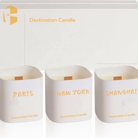 Großhandel benutzer definierte quadratische Form matt weiß schwarz ätherisches Öl Soja Wachs Duft kerzen Set mit Geschenk box für Weihnachten
