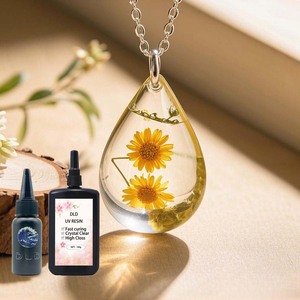 DLD Hot-selling UV resina per ciondoli per la produzione di gioielli in Mica che brillano e rendono Super trasparente la colla UV a cura rapida a basso odore - Product Image 6