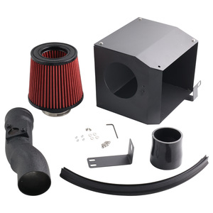 Kit de modification d'admission d'air froid pour moteur Honda Civic 10ème génération 1.5T 2016-2023, filtre rouge, boîtier noir - Product Image 4