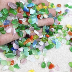 도매 대량 명상 천연 무지개 마노 텀블 돌 혼합 다채로운 크리스탈 자갈 - Product Image 6