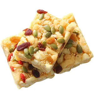 Chinese Dessert Gebak Graan Noten Snacks Caramel Treats Sacima Saqima Rijst Stok Gepofte Broodjes Gemengde Moer Granen Bar