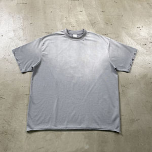 เสื้อยืดแนวสตรีทไซส์ใหญ่แนววินเทจของผู้ชายเสื้อ250GSM คอกลมแนววินเทจแบบมีรอยขาดกรดซักเสื้อผ้าแนวสตรีท - Product Image 1