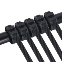 Attaches de câble à fermeture éclair autobloquante avec protection UV Équipement noir de haute qualité à bas prix Raccords de levage CE ROHS imprimés avec logo personnalisé