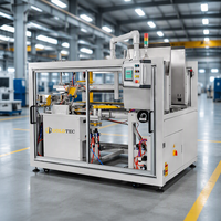 Machine à ériger des cartons entièrement automatique à grande vitesse Goldtec, commande PLC, machine à ériger des cartons horizontale