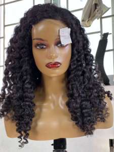 Peluca de cierre rizado birmano HD encaje humano LISTO PARA ENVIAR DHL extensiones de tejido doble NON REMY Cloudyhaircollection - Product Image 5