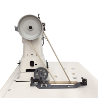 Machine à coudre industrielle à point noué avec bras cylindrique et pied entraîneur, modèle WD 335B, avec grand crochet et table