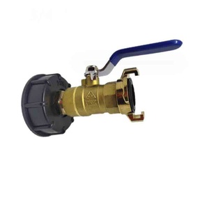 S60X6 IBC Adapter with Geka <b>Connector</b> for Garden Water <b>Quick</b> <b>Connector</b> IBC Tote Brass Valve Tank Drain Container Adapter - Product Image 1