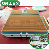 Plaisirs aquatiques d'été en personnalisation Drop Stitch Floating Dock Plate-forme flottante en plastique pour yacht pour la relaxation