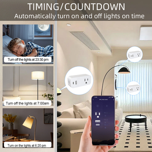 Sixwgh tuya wifi thông minh <span class=keywords><strong>c</strong></span>ắm 3 <span class=keywords><strong>c</strong></span>ửa hàng <span class=keywords><strong>USB</strong></span>-<span class=keywords><strong>C</strong></span> <span class=keywords><strong>USB</strong></span> <span class=keywords><strong>USB</strong></span> Alexa/Google trợ lý tương thích hẹn giờ nhóm điều khiển cho thông minh <span class=keywords><strong>c</strong></span>ắm ổ <span class=keywords><strong>c</strong></span>ắm - Product Image 3