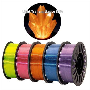 Filament PETG 3D 1,75 mm 1 kg translucide, pailleté, résistant aux produits chimiques, résistant aux chocs, pour Creality Bambu FDM - Product Image 6