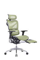 Chaise de bureau à domicile Certification BIFMA Vente en gros Chaise de bureau d'ordinateur confortable et pivotante Chaise ergonomique en maille avec repose-pieds