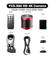 YCS-X80 Trinocular Microscope 4K 1080P Digital Image Acquisition USB Camera for Mobile Phone PCB Repair Industrial Video Tool