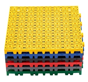 30mm Thick PP <b>Plastic</b> Modular Garage <b>Flooring</b> for Indoor Use Car Wash Grille Floor Tiles Click-Lock Parquet Plain for Warehouses - Product Image 1