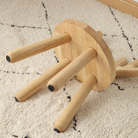 Petit tabouret en bois massif de style nordique, chaise à dossier pour la maison, tabouret pour enfant, repose-pieds pour changer de chaussures, tabouret bas pour la maison, Chine
